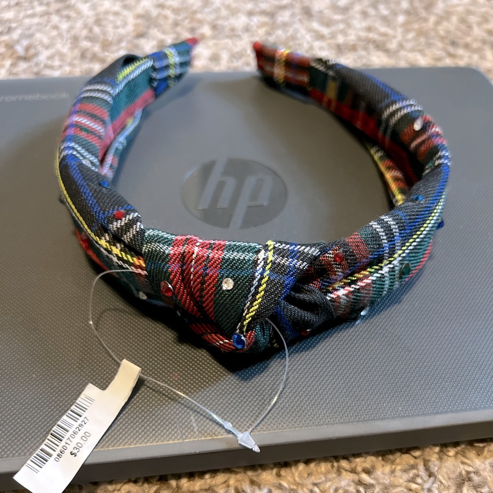 Crystal Tartan Knot Headband